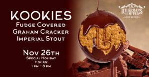 Kookies Fudge Covered Graham Cracker Imperial Stout Release Nov 26, 2021